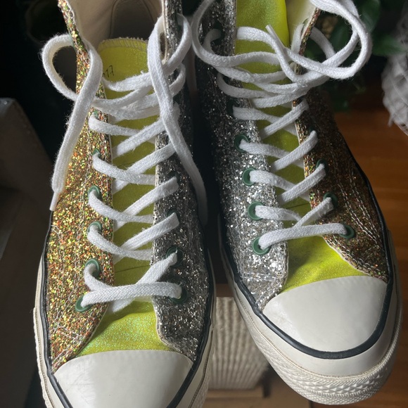 CONVERSE X JW Anderson Glitter Shoes. Men’s 9.5/women’s 11.5. - Picture 11 of 12